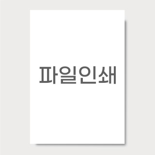 [첨부파일필요] 갖고있는 파일 출력만 하기 A5, A4, A3, A2, A1 용지변경가능