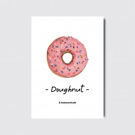 카페 감성 사진 디자인 일러스트 인쇄 도넛 포스터 [poi281]