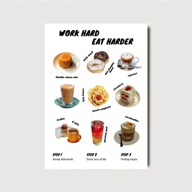 카페 브런치 레스토랑 디자인 일러스트 인쇄 포스터 메뉴판 [poi371]