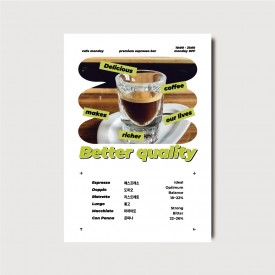 카페 브런치 레스토랑 디자인 일러스트 인쇄 포스터 메뉴판 [poi373]